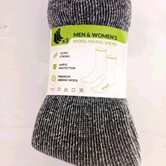 Arvada Wool Hiking Socks Crew Boot Sock Med To Large 3 Pak New - Picture 1 of 7